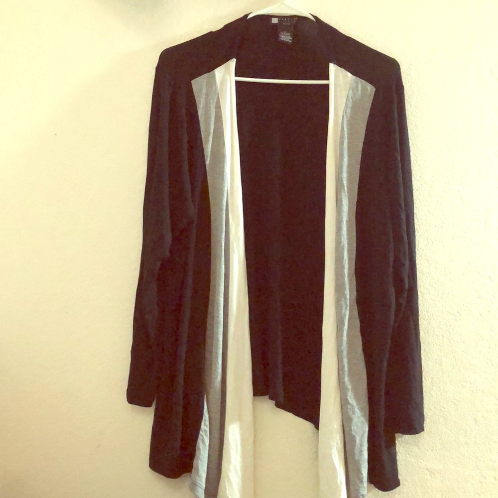 Black white and gray cardigan